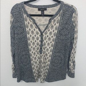 Style & Co. Buttoned Blouse